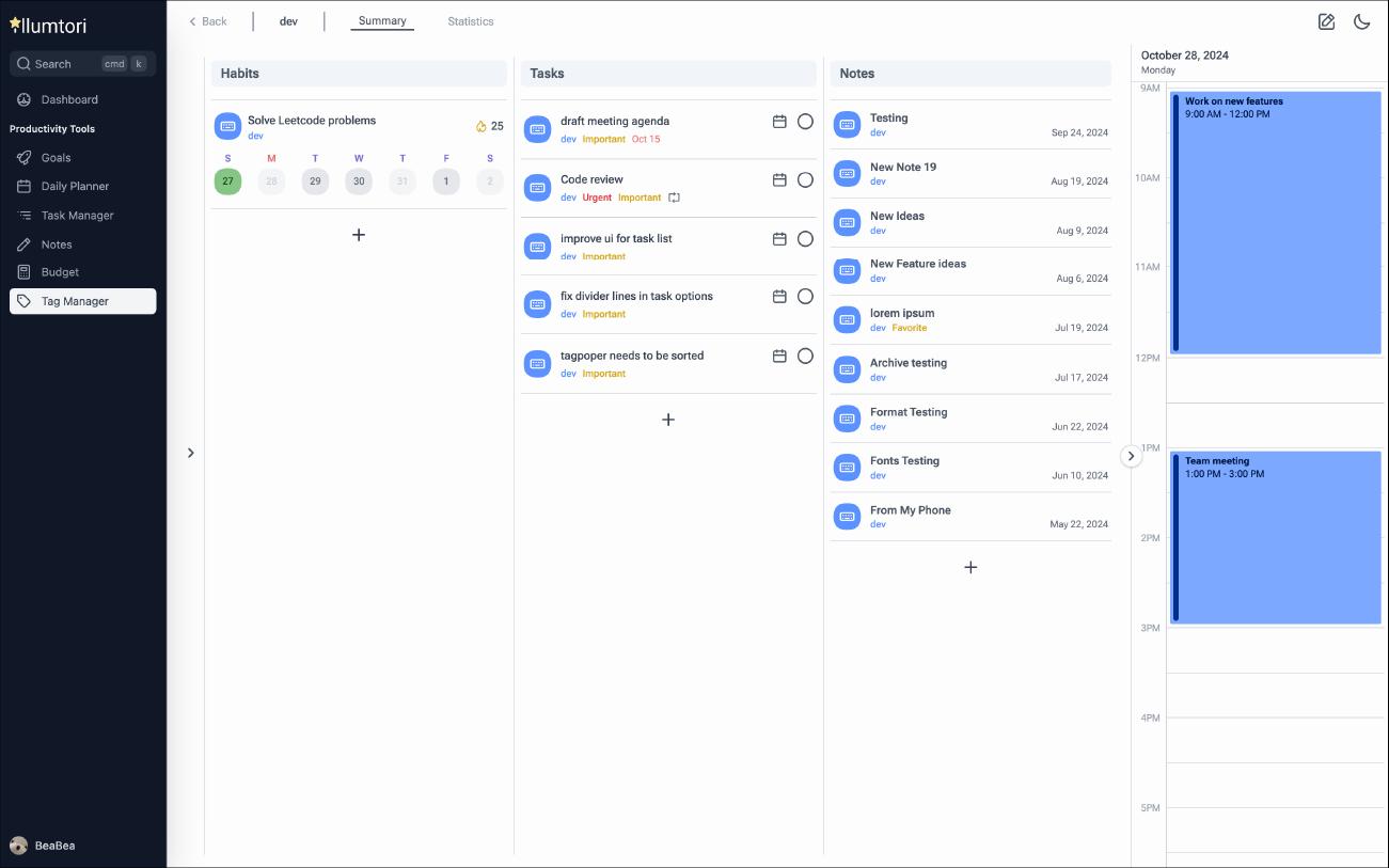 Example of Tag Manager